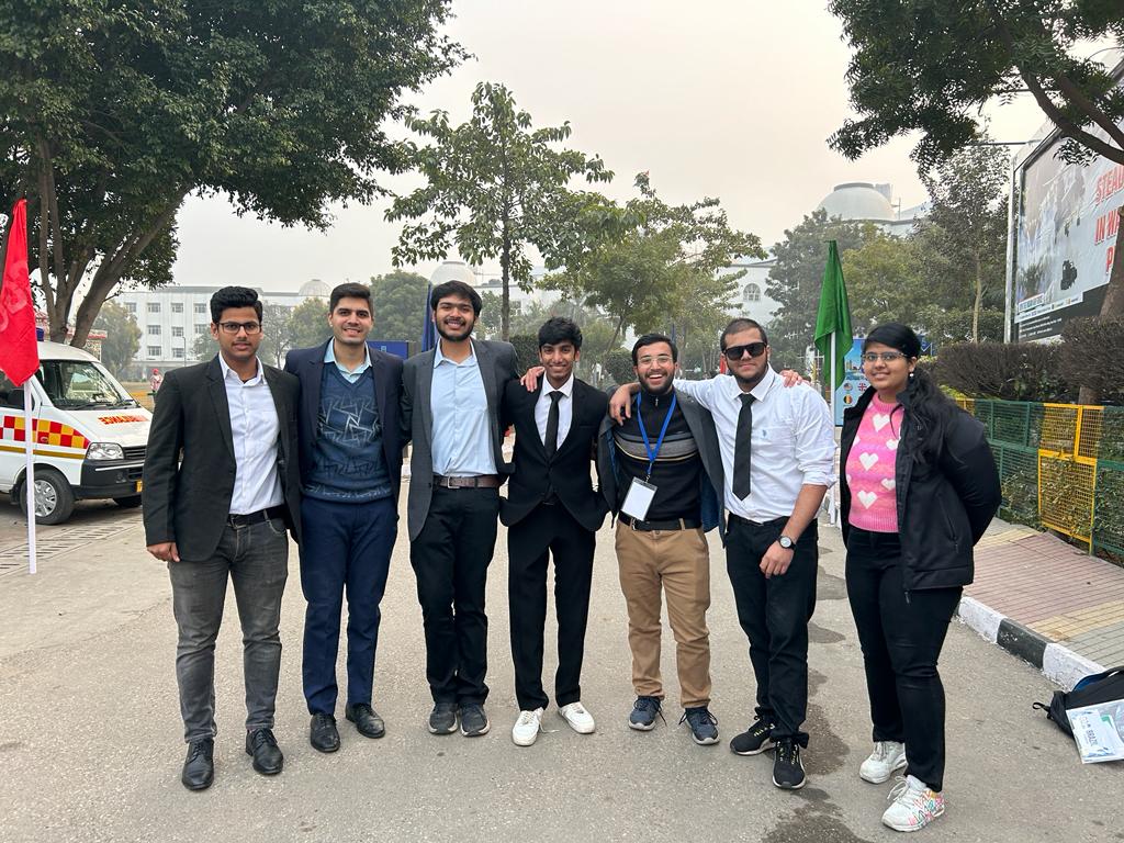 A contingent of 7 delegates represented SAASC, PEC at Chandigarh Group of Colleges (CGC) Model United Nations (MUN) competition from 20th-21st January 2024.